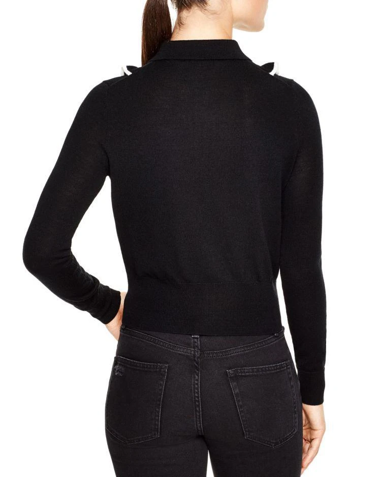 商品Sandro|Tao Ruffled Zip-Up Cardigan,价格¥1092,第2张图片详细描述
