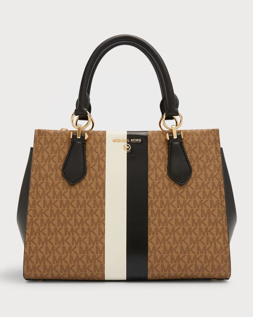 商品Michael Kors|Marilyn Monogram Satchel Tote Bag,价格¥840,第1张图片