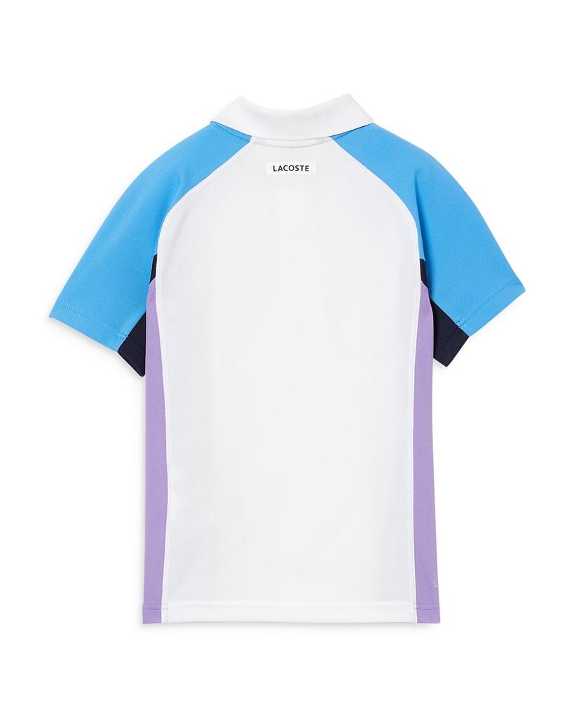 Color Block Piqué Tennis Polo Shirt - Little Kid, Big Kid商品第2张图片规格展示