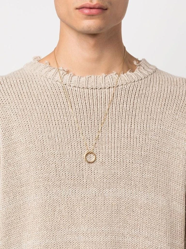 商品MAISON MARGIELA|Maison Margiela Ring-Pendant Detailed Necklace,价格¥2260,第3张图片详细描述