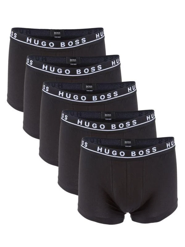 商品Hugo Boss|5-Pack Logo Trunks,价格¥201,第1张图片