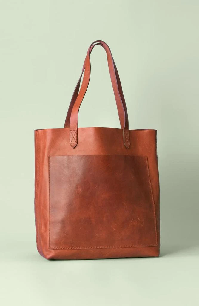 商品Madewell|Medium Leather Transport 托特包,价格¥712,第1张图片