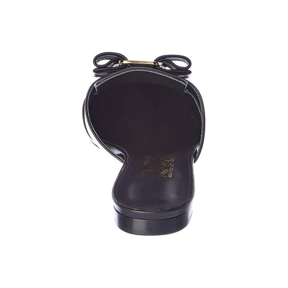 Salvatore Ferragamo 菲拉格慕 女士黑色牛皮拖鞋 01-P963-715346 商品