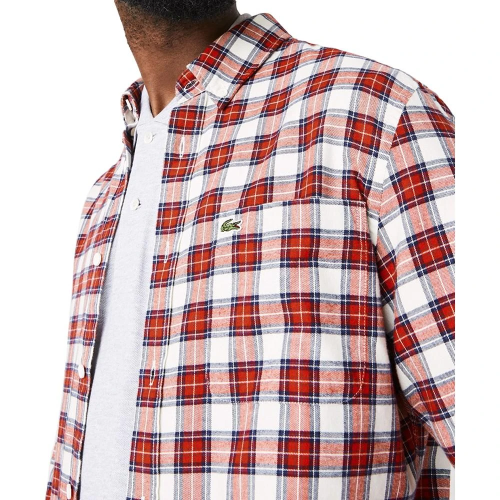 商品Lacoste|Men's Check Flannel Shirt,价格¥245,第3张图片详细描述