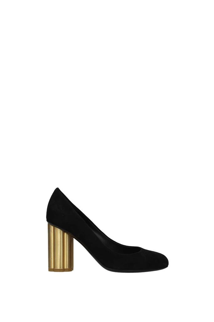 商品Salvatore Ferragamo|Pumps lucca Suede Black,价格¥1769,第1张图片