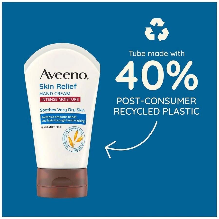 商品Aveeno|Skin Relief Intense Moisture Hand Cream with Soothing Prebiotic Oat Fragrance-Free,价格¥81,第2张图片详细描述
