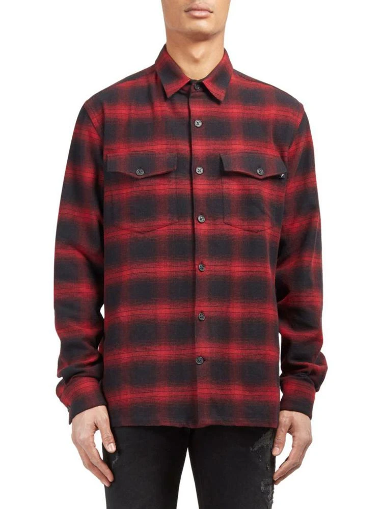 商品Marcelo Burlon|Iamens Plaid Cotton Shirt,价格¥1424,第1张图片