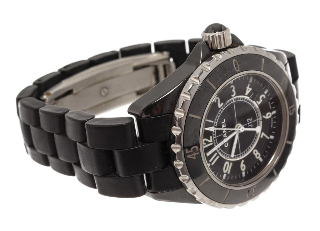 商品[二手商品] Chanel|Chanel Black Ceramic J12 Quartz 33mm Midsize Watch H0681,价格¥23807,第2张图片详细描述