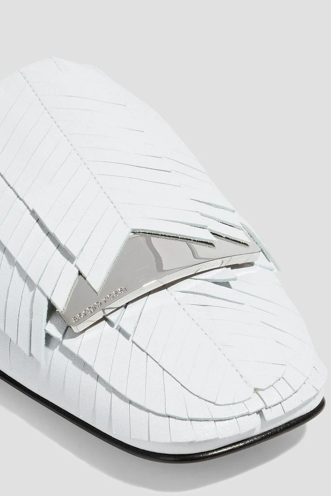 商品Sergio Rossi|sr1 fringed leather slippers,价格¥1326,第4张图片详细描述