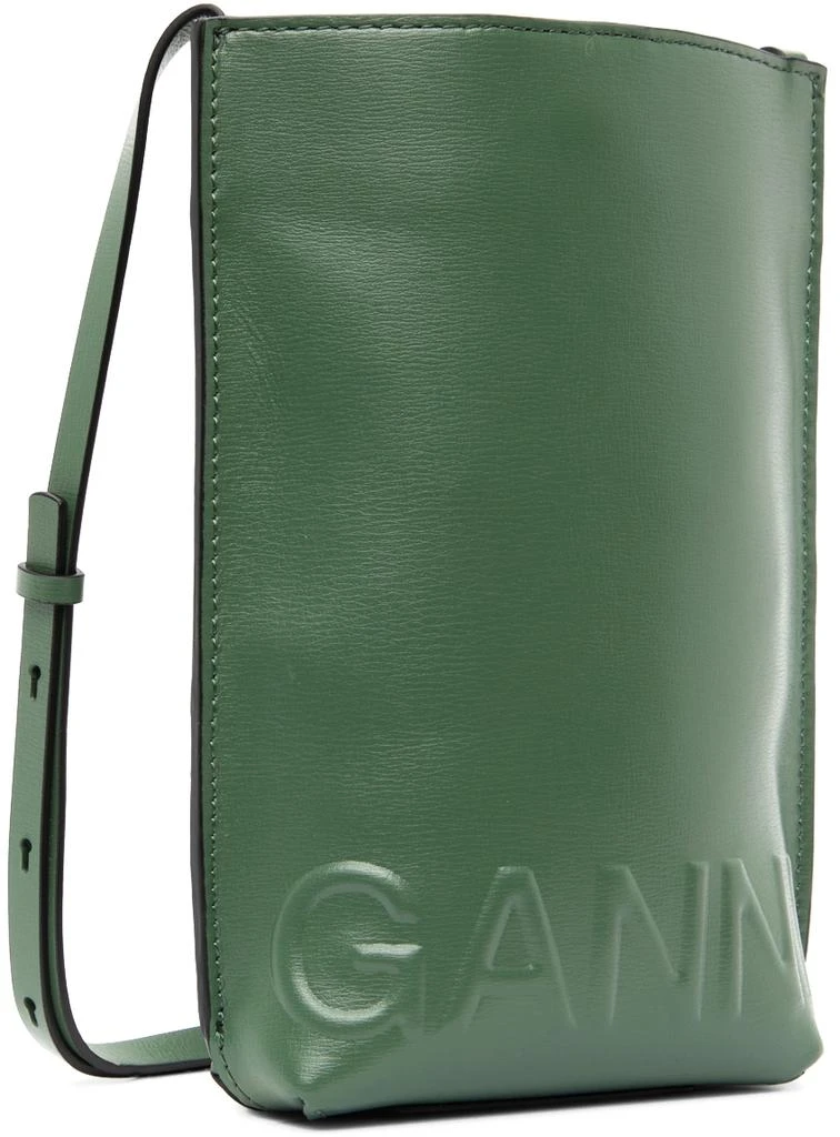 商品Ganni|Green Small Banner Bag,价格¥901,第2张图片详细描述
