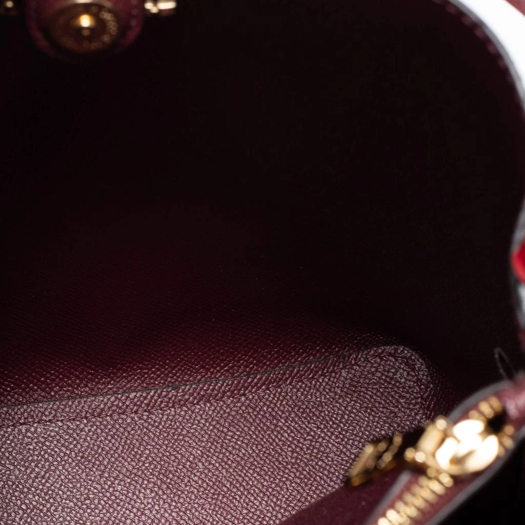 Coach Brown/Red Signature Coated Canvas and Leather Small Town Bucket Bag 商品