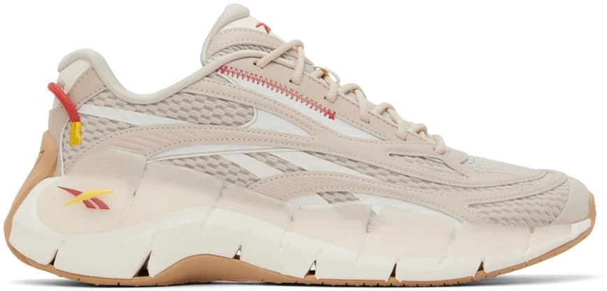 商品Reebok|Beige Zig Kinetica 2.5 Sneakers,价格¥472,第1张图片