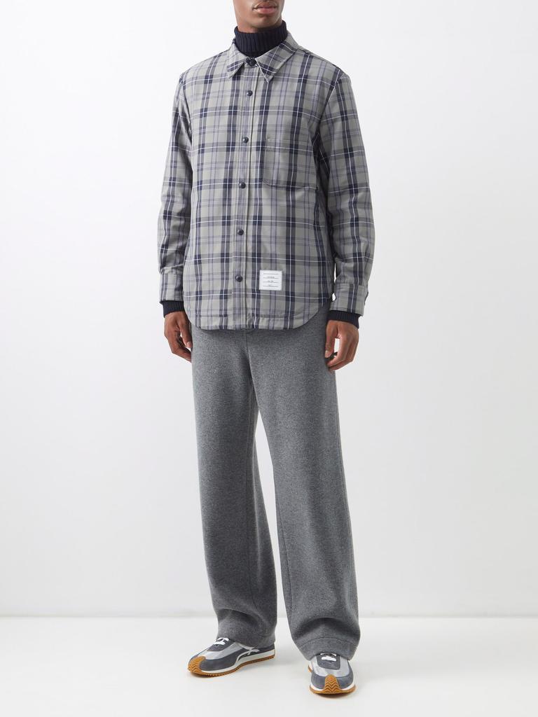 商品Thom Browne|Logo-patch checked cotton overshirt,价格¥17977,第4张图片详细描述