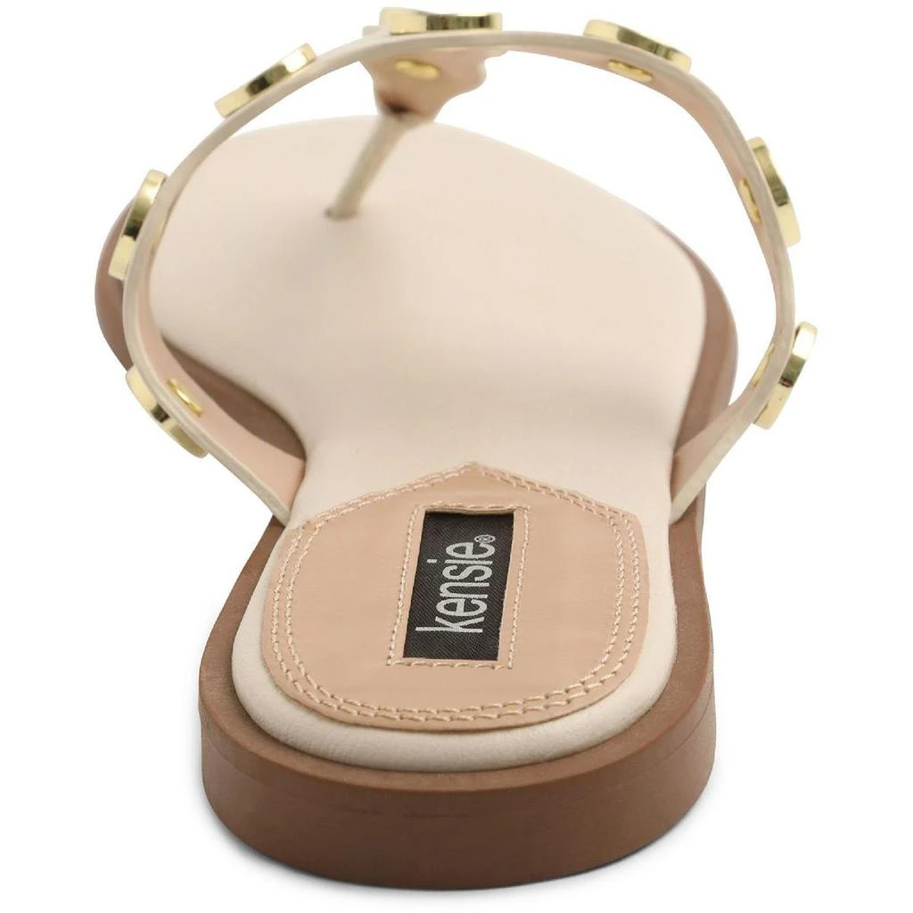 商品Kensie|Kensie Womens Maija Faux Leather Slip On Flip-Flops,价格¥46,第3张图片详细描述