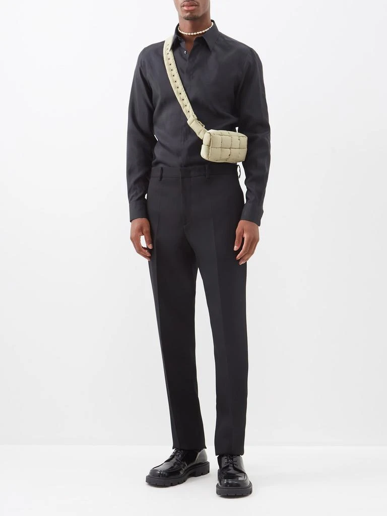 商品Fendi|FF-monogram pinstriped canvas shirt,价格¥4802,第2张图片详细描述