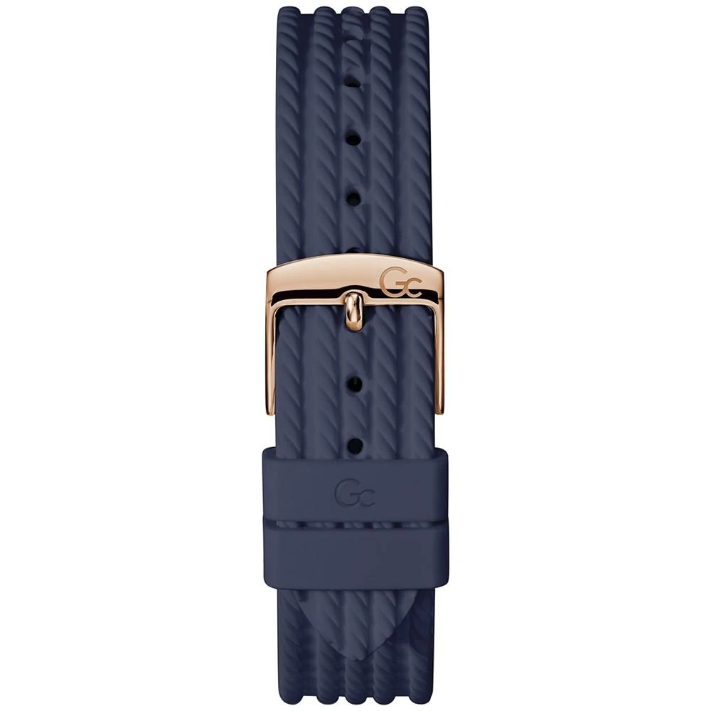 商品GUESS|Women's Swiss Blue Silicone Strap Watch 38mm,价格¥2741,第3张图片详细描述