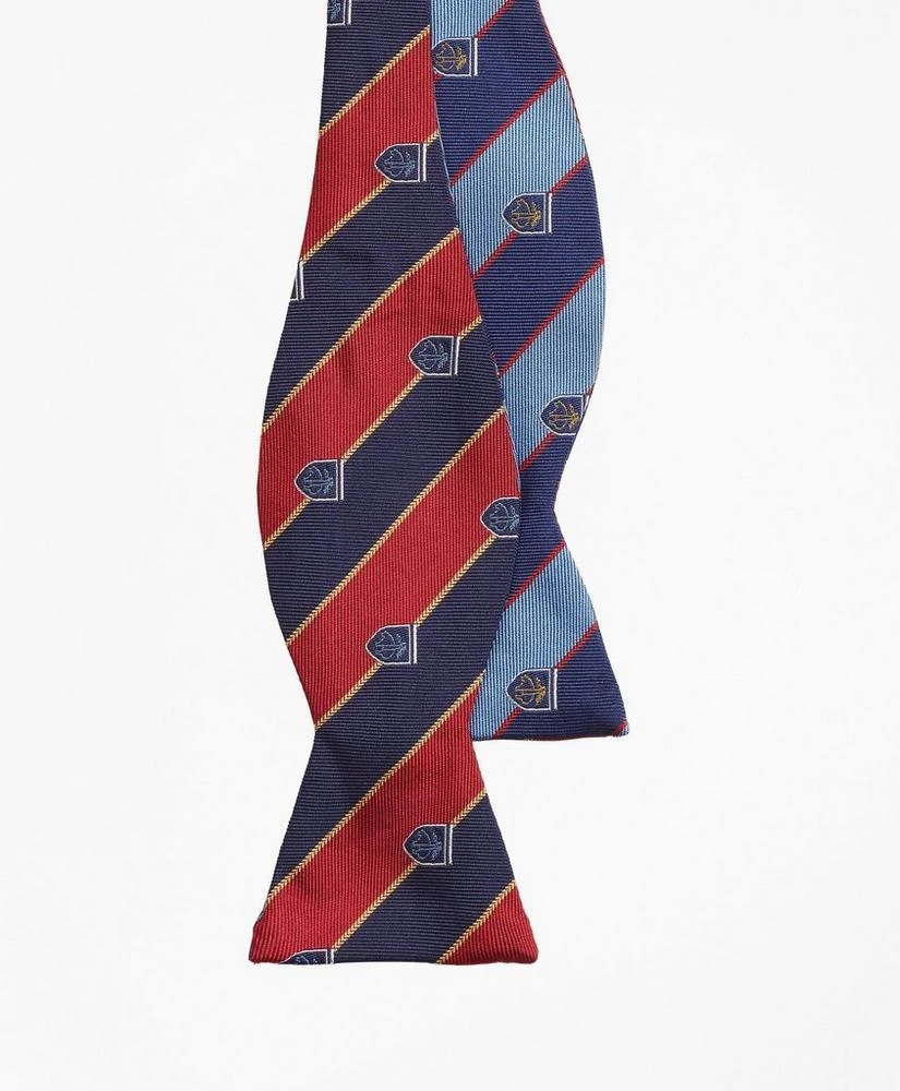 商品Brooks Brothers|Rugby Stripe with Fleece Shield Reversible Bow Tie,价格¥287,第2张图片详细描述