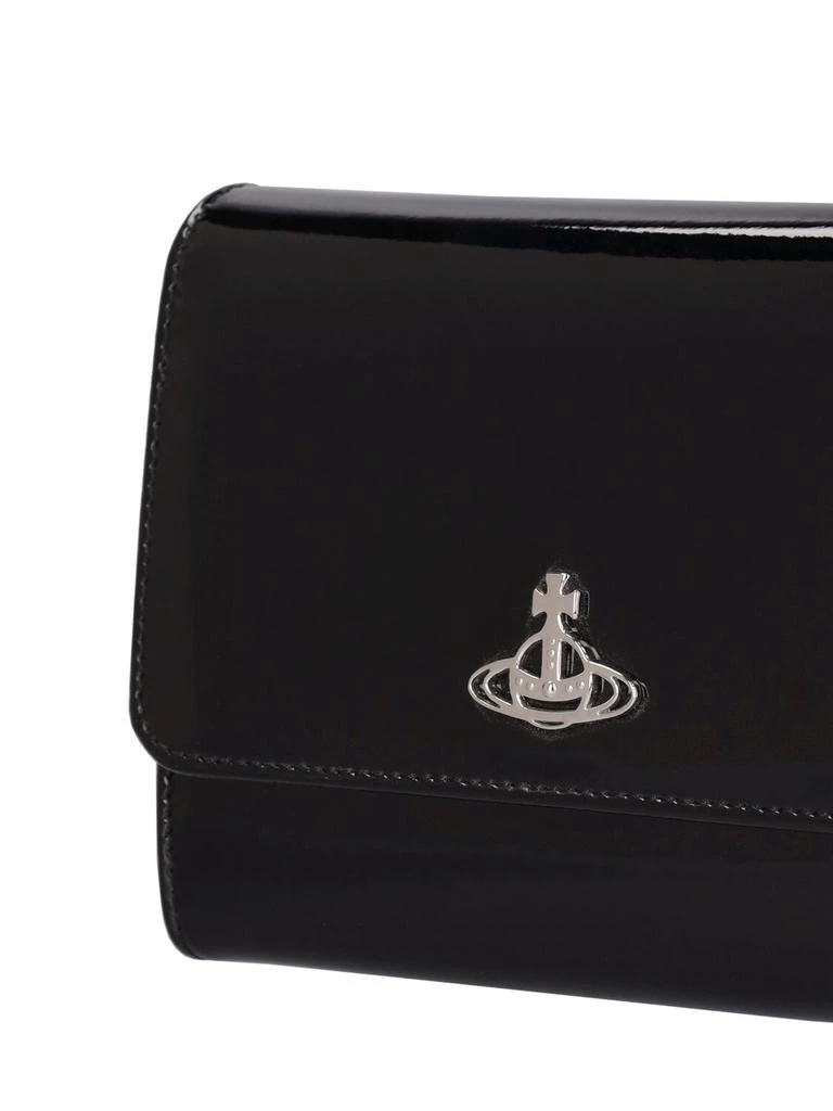 商品Vivienne Westwood|Shiny Patent Leather Wallet On Chain,价格¥3483,第3张图片详细描述