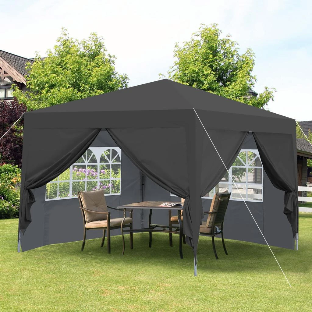 商品Simplie Fun|Outdoor 10x 10Ft Pop Up Gazebo Canopy Tent Removable Sidewall,价格¥1624,第1张图片