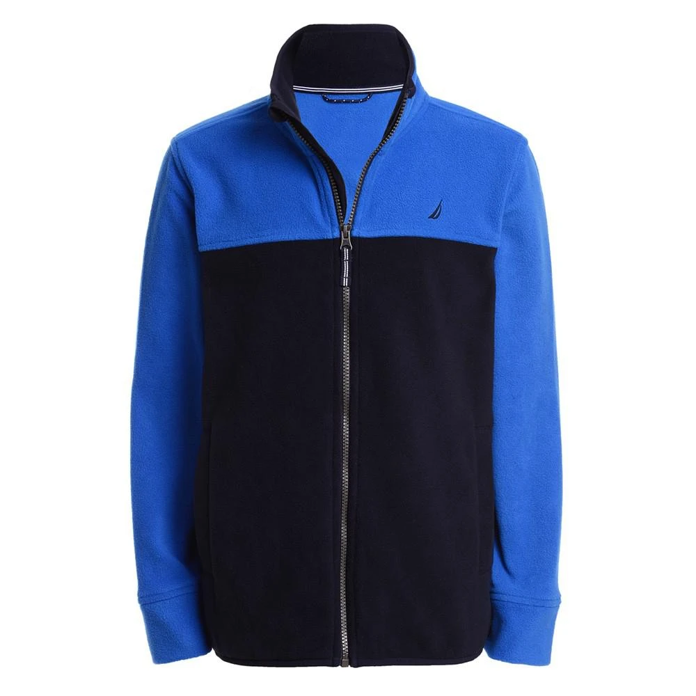 商品Nautica|Big Boys Colorblock Fleece Jacket,价格¥148,第1张图片