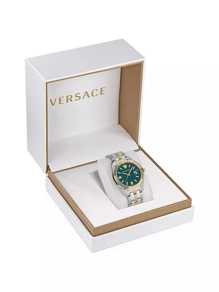 商品Versace|Greca Logo Two-Tone Stainless Steel Bracelet Watch,价格¥8206,第4张图片详细描述