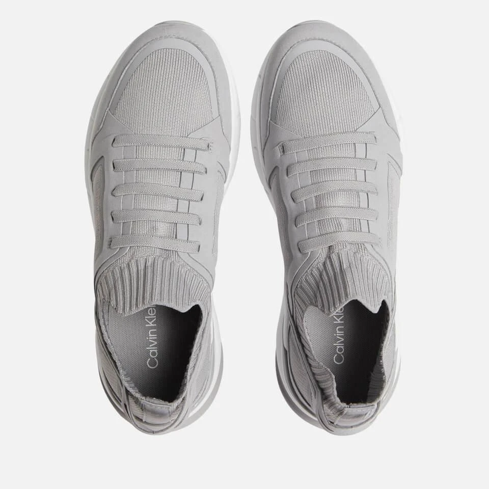 商品Calvin Klein|CALVIN KLEIN RIBBED-KNIT RUNNING TRAINERS,价格¥482,第3张图片详细描述