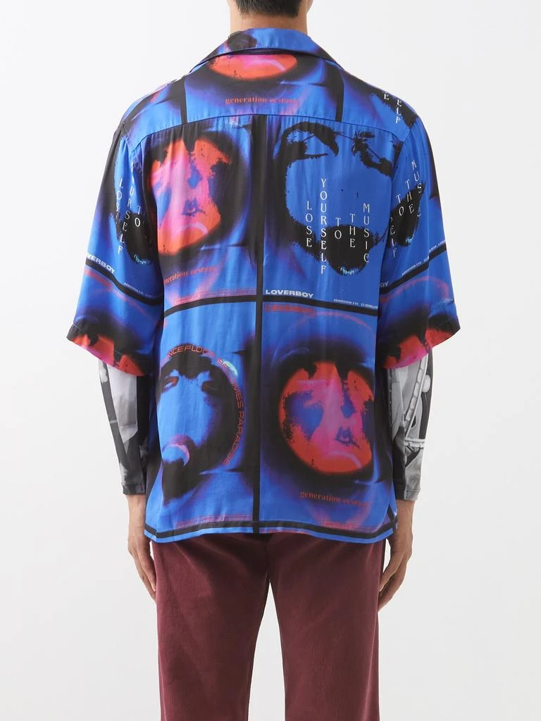 商品Charles Jeffrey Loverboy|X George Allen printed satin short-sleeved shirt,价格¥2093,第5张图片详细描述