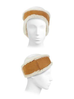 Reversible Leather & Shearling Headband商品第4张图片规格展示