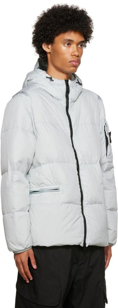 商品Stone Island|Gray Crinkle Rep Down Jacket,价格¥5494,第2张图片详细描述
