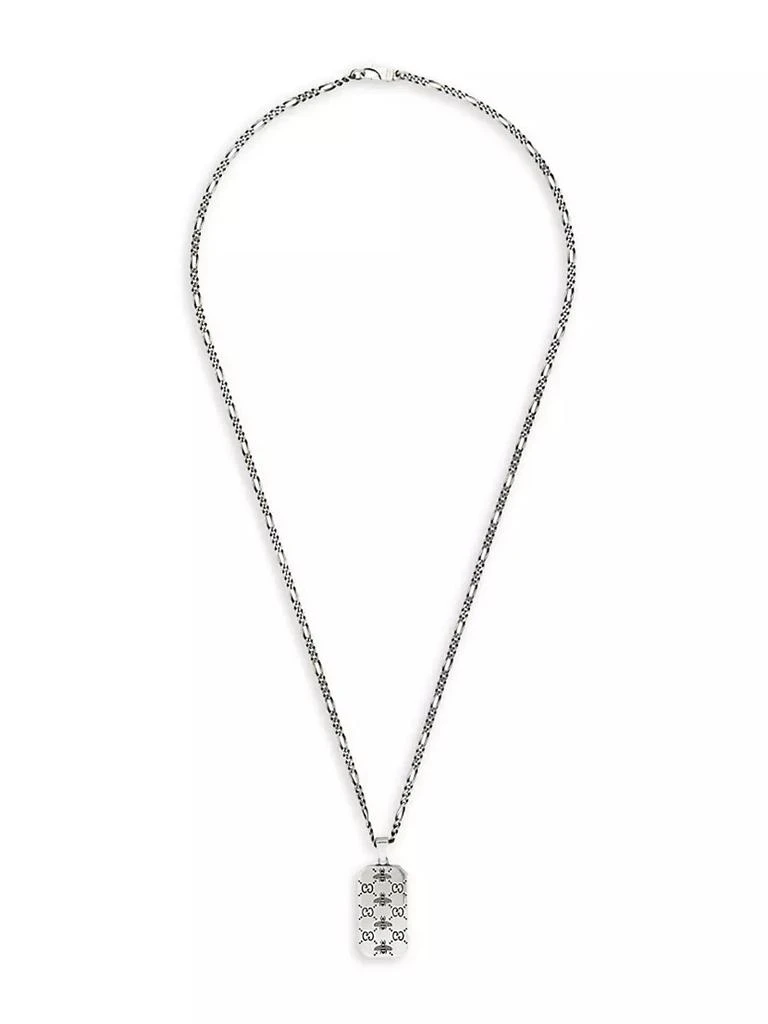 商品Gucci|Sterling Silver Signature Bee Dog Tag Necklace,价格¥4727,第1张图片