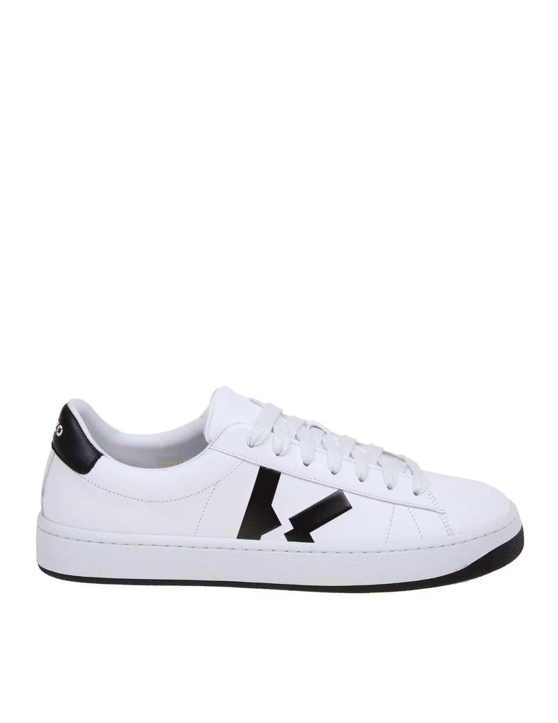 商品Kenzo|Kenzo Mens White Leather Sneakers,价格¥3283,第1张图片