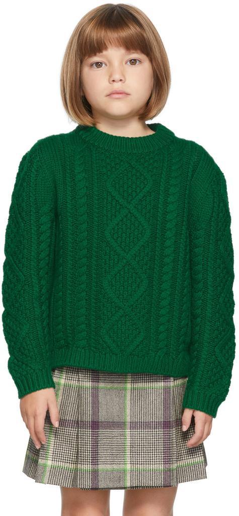 商品Bonpoint|Kids Green Tihana Sweater,价格¥1330,第4张图片详细描述