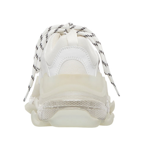 Balenciaga/巴黎世家 2021年新款 Triple S系列 女士白色双层泡沫和网眼透明底运动鞋544351W2FB19000商品第2张图片规格展示
