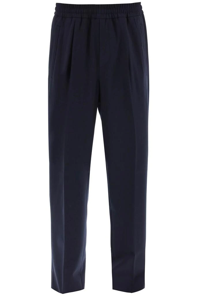 商品Zegna|Zegna jogger fit wool blend trousers,价格¥1676,第1张图片