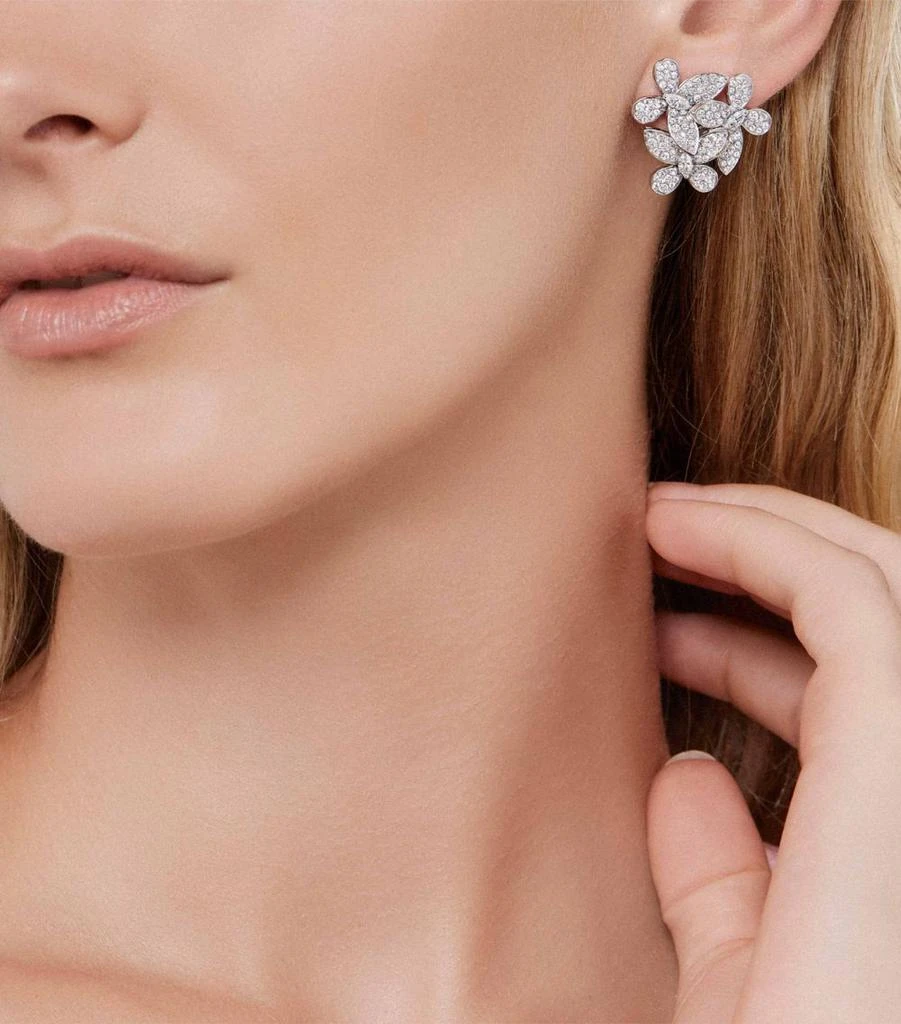商品Graff|White Gold and Diamond Triple Butterfly Clip-On Earrings,价格¥32571,第4张图片详细描述