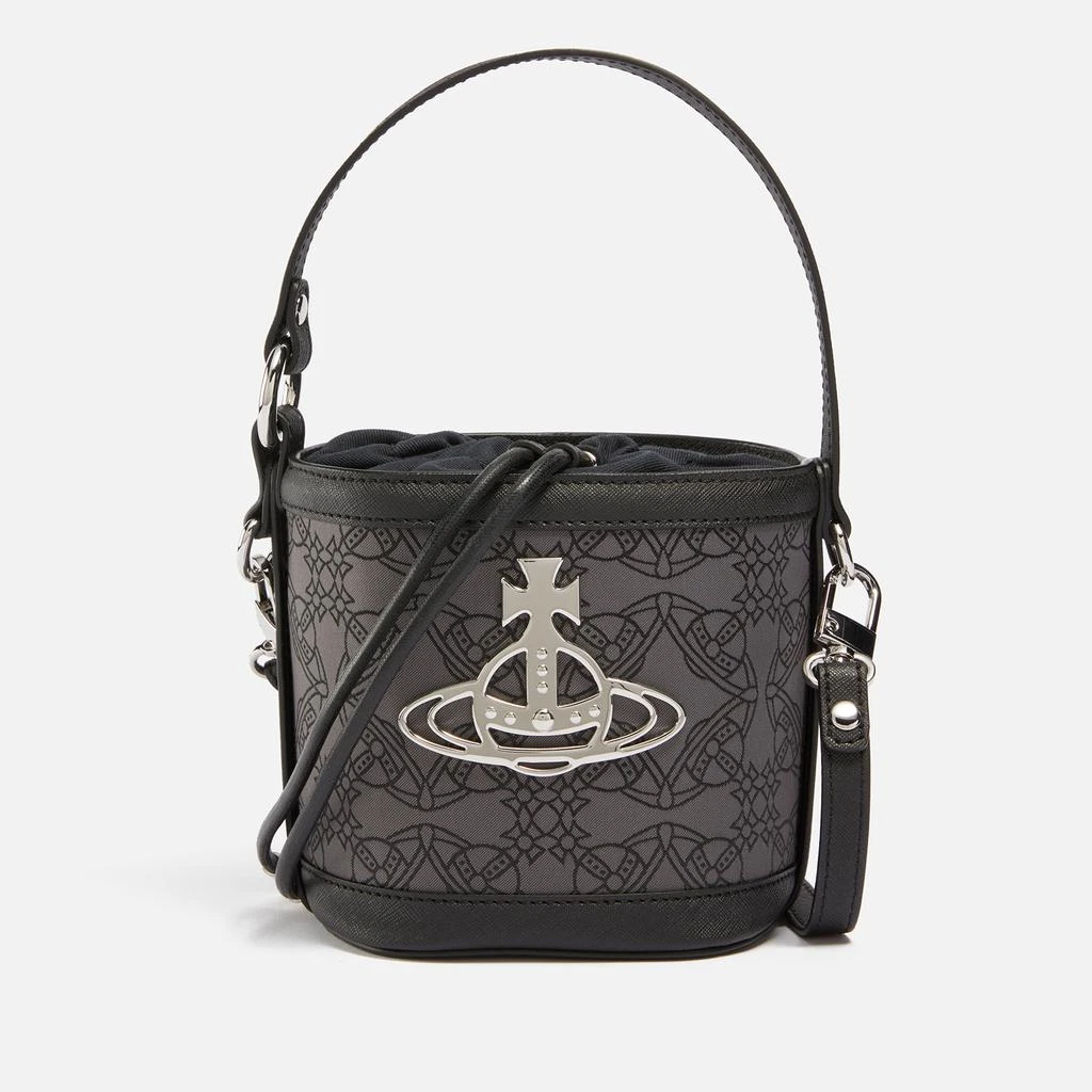 商品Vivienne Westwood|Vivienne Westwood Daisy Drawstring Logo-Jacquard Leather Bag,价格¥3074,第1张图片