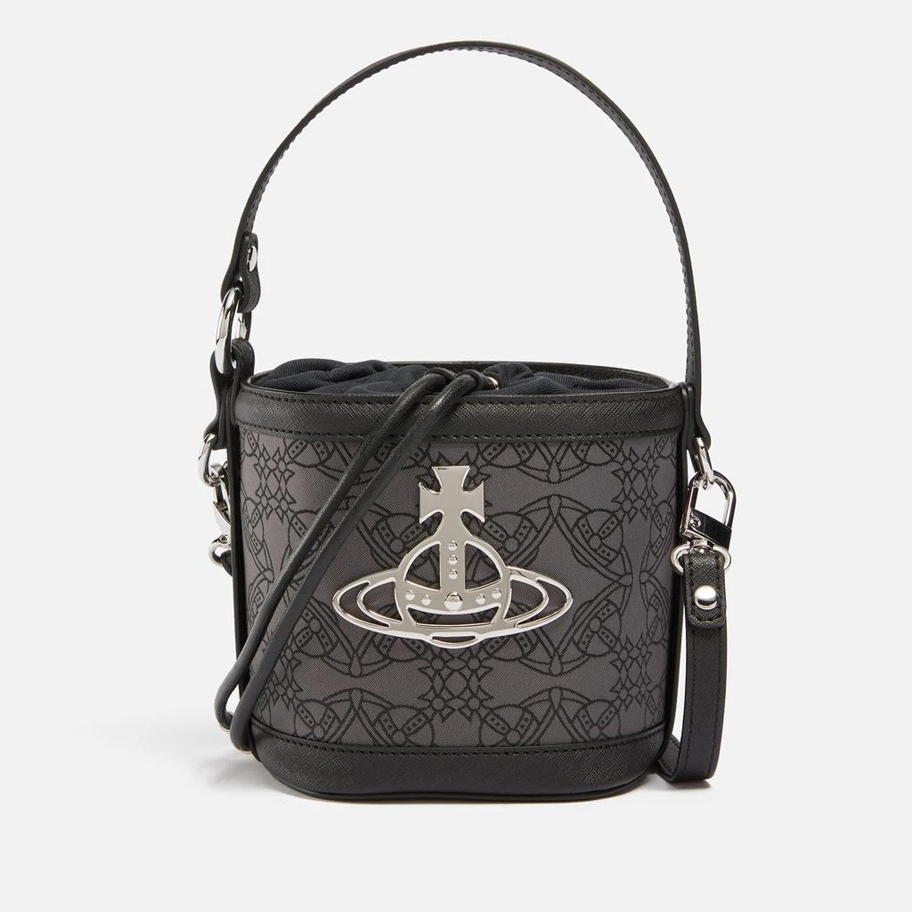 商品Vivienne Westwood|Vivienne Westwood Daisy Drawstring Logo-Jacquard Leather Bag,价格¥2197,第1张图片