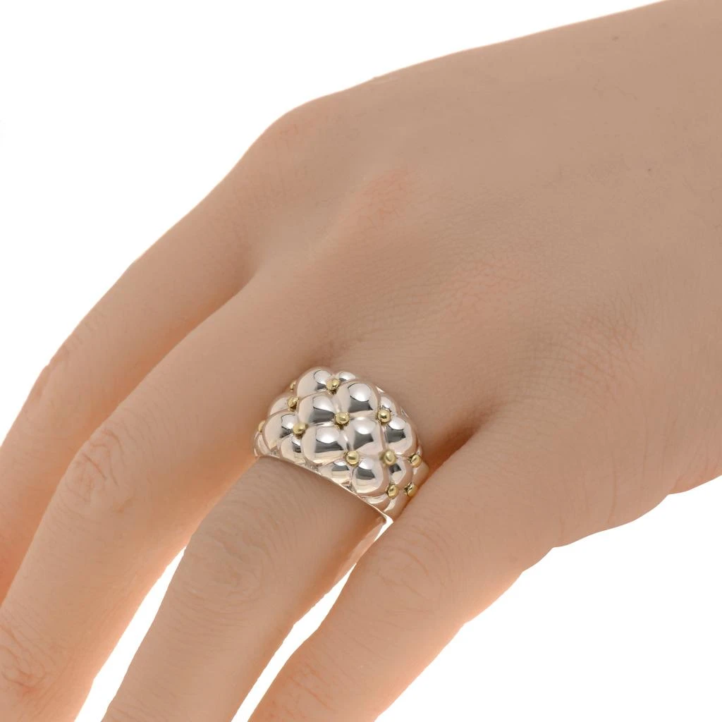 商品Charles Krypell|Charles Krypell Sterling Silver and 18K Yellow Gold Band Ring sz 6.5 3-6901-TFSG,价格¥1945,第3张图片详细描述