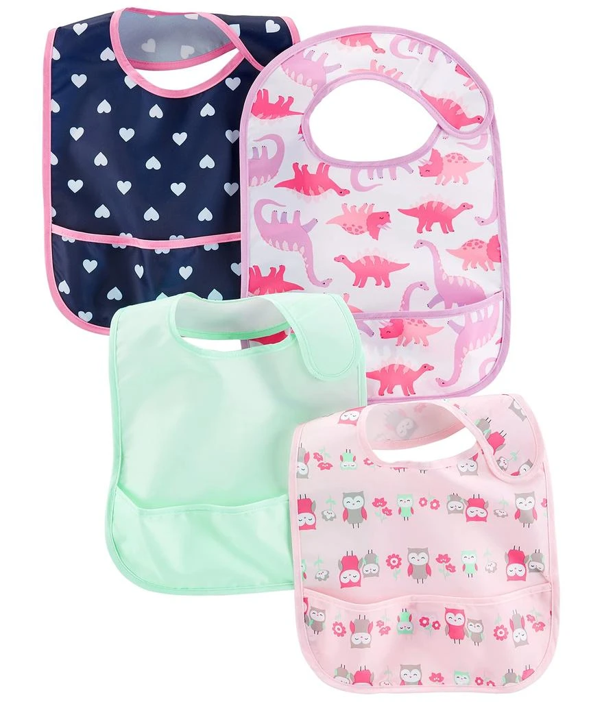 商品Simple Joys by Carter's|4-Pack Feeder Bibs (Infant),价格¥142,第1张图片