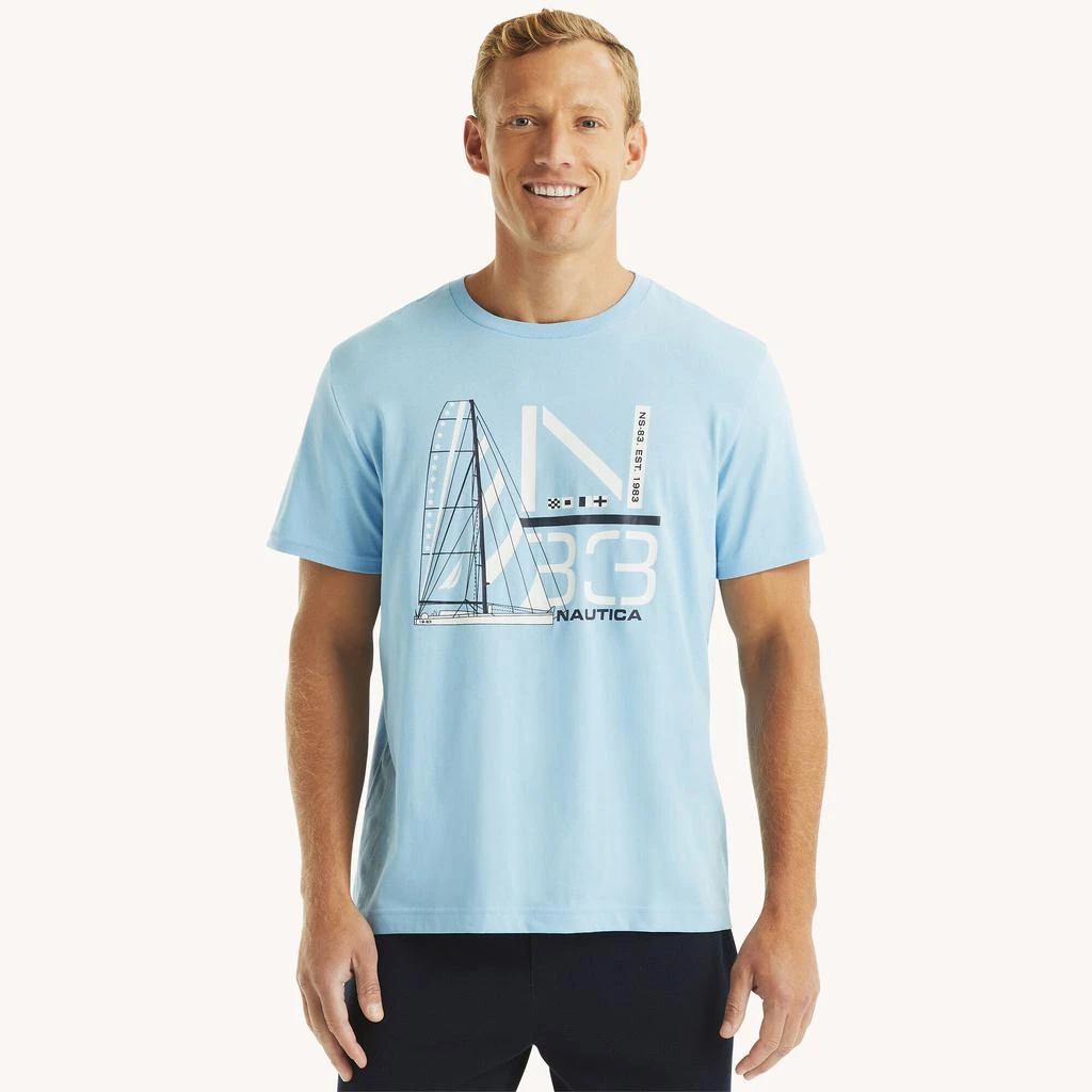 商品Nautica|Mens Sailboat Sleep T-Shirt,价格¥83,第4张图片详细描述