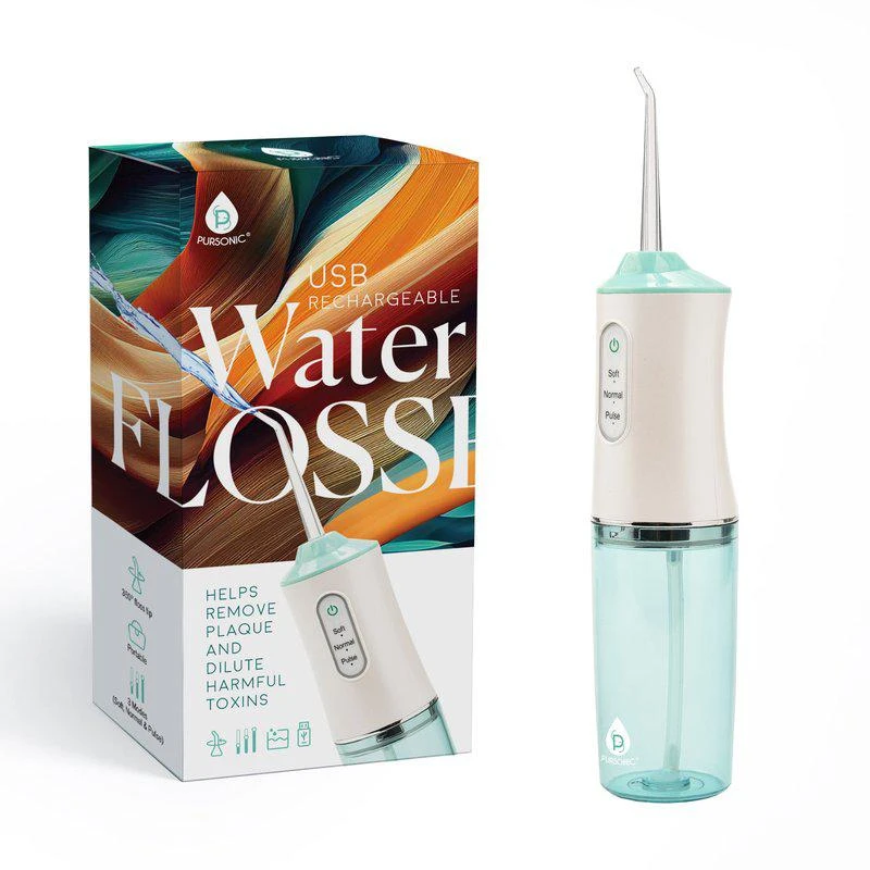 商品PURSONIC|USB Rechargeable Water Flosser Helps Remove Plaque & Dilute Harmful Toxins,价格¥230,第1张图片