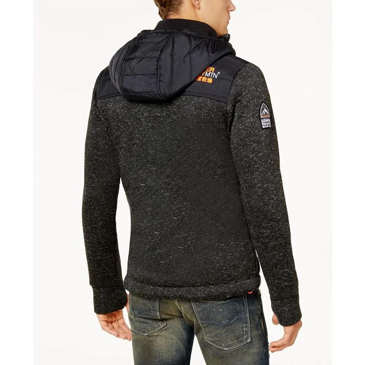 商品Superdry|Men's Mixed Media Hooded Jacket,价格¥425,第2张图片详细描述