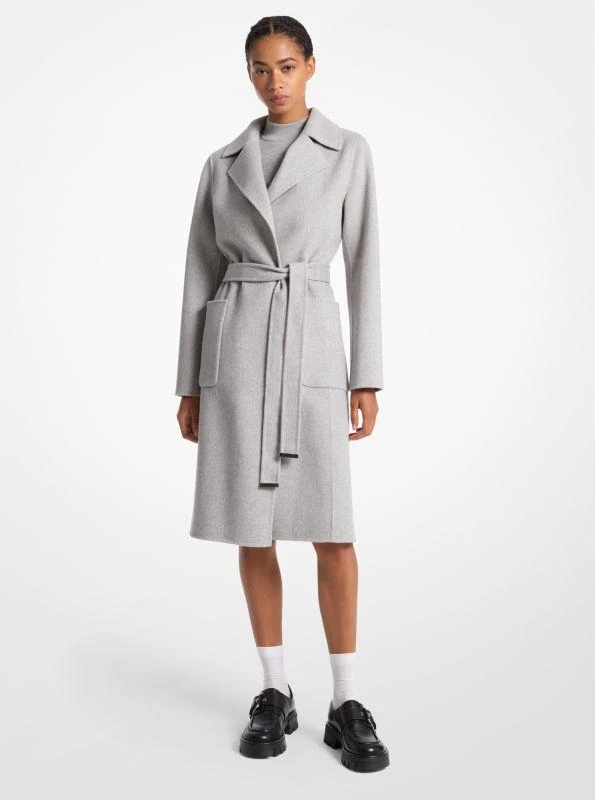 商品Michael Kors|女式 羊毛混纺裹身大衣,价格¥953,第1张图片