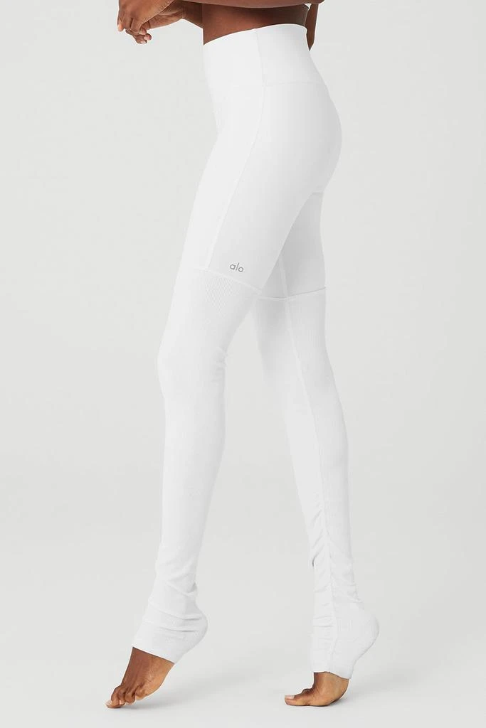商品Alo|High-Waist Goddess Legging - White/White,价格¥810,第3张图片详细描述