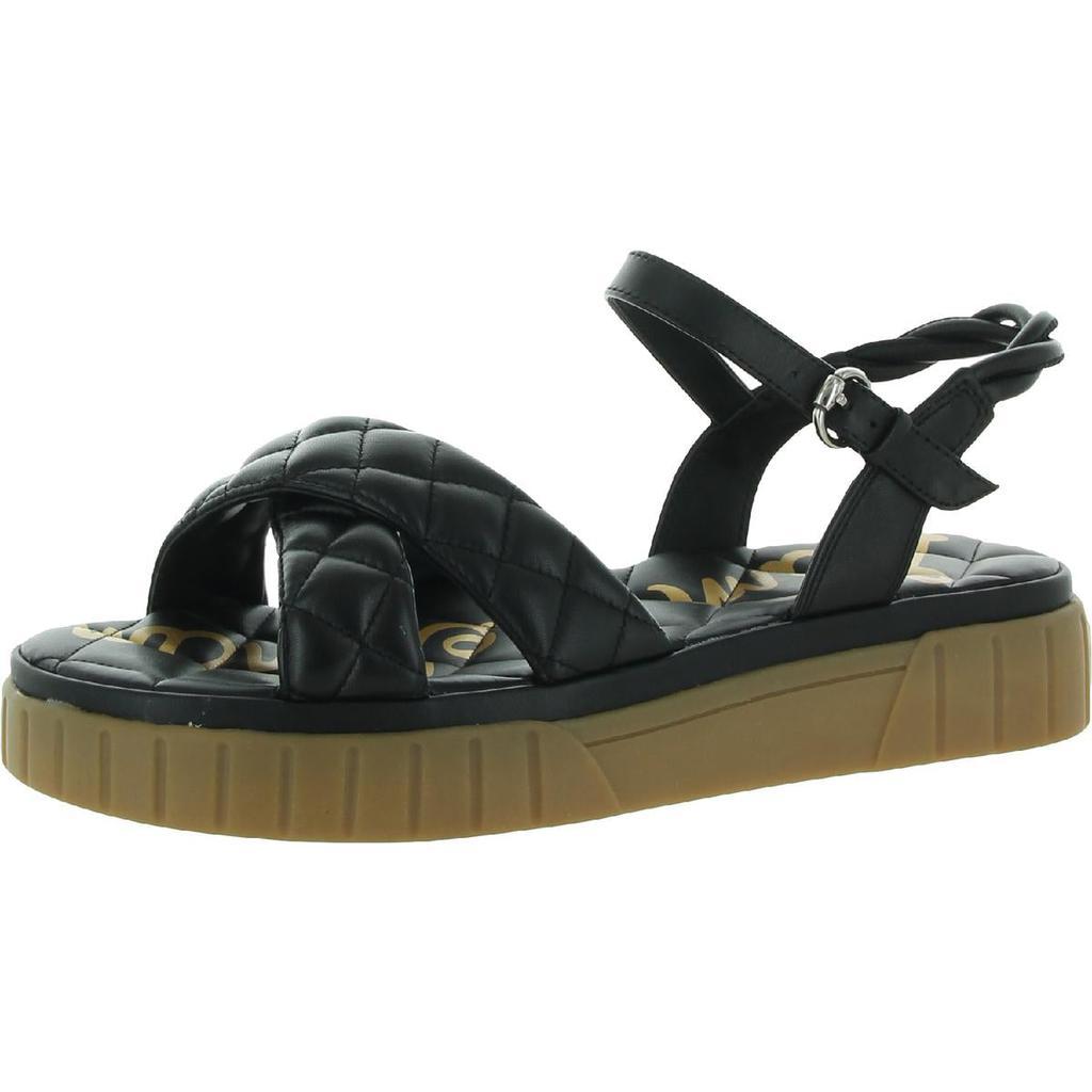 商品Sam Edelman|Sam Edelman Womens Gavril Leather Slingback Flatform Sandals,价格¥189-¥211,第1张图片