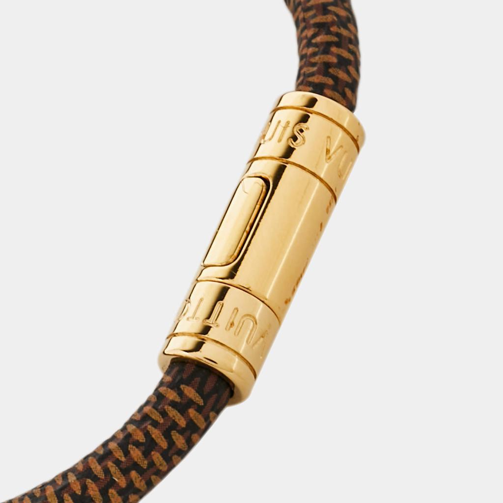 商品[二手商品] Louis Vuitton|Louis Vuitton Brown Damier Canvas Keep It Bracelet,价格¥1831,第6张图片详细描述