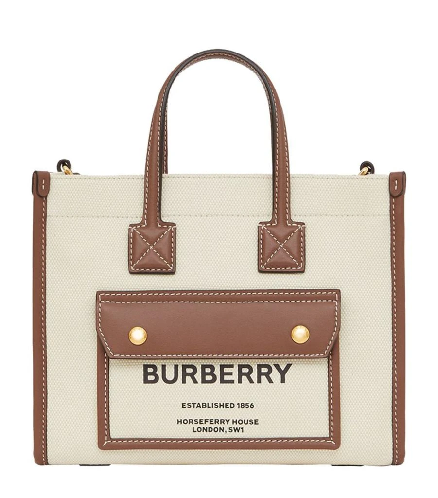 商品Burberry|Mini Canvas Freya Tote Bag,价格¥9937,第1张图片