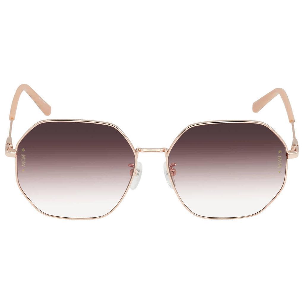 商品MCM|MCM Burgundy Gradient Geometric Ladies Sunglasses MCM165SLB 770 60,价格¥414,第4张图片详细描述