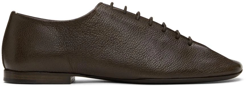 商品Lemaire|Brown Flat Derbys,价格¥4403,第1张图片