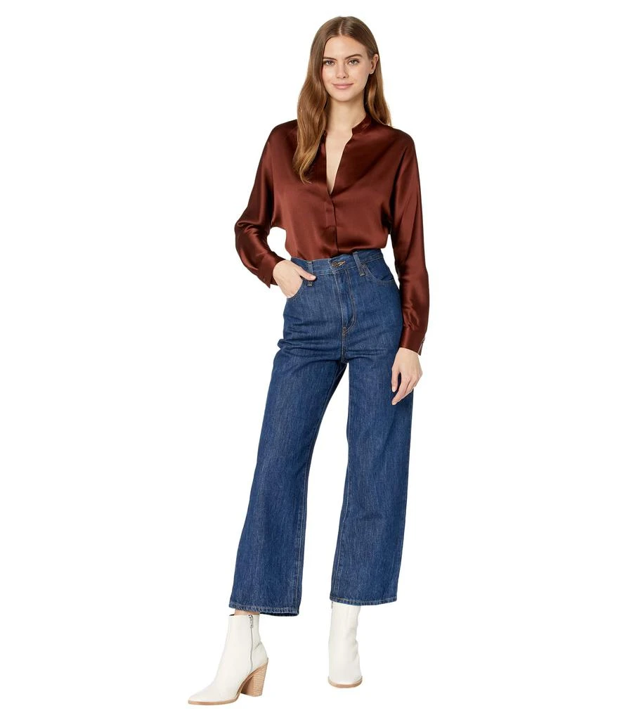 商品Vince|Band Collar 100% Silk Blouse,价格¥1201,第4张图片详细描述